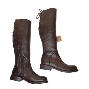 BED STU Manchester Distressed Brown Leather Tall Riding Boots BEDSTU Size 7